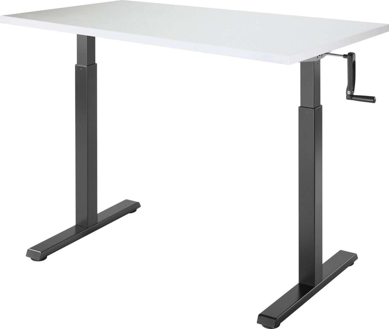 

Стол для работы стоя ErgoSmart Manual Desk Compact 1360x800x36 мм (альпийский белый/черный)