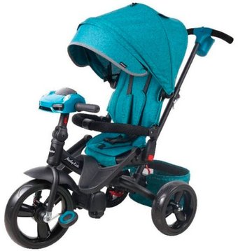 Детский велосипед Moby Kids Leader 360 12x10 EVA Car 649359 (морская волна)
