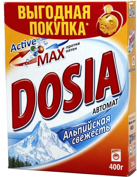 

Стиральный порошок Dosia Альпийская свежесть 400 г