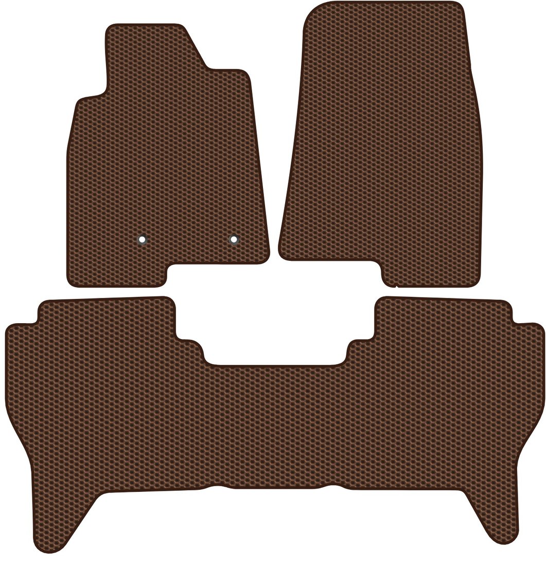 

Комплект ковриков для авто Alicosta Mitsubishi Pajero III, IV (suv / V90 (5 дв.), V70 (5 дв.)) 2003 - 2020 (коричневый, сота)