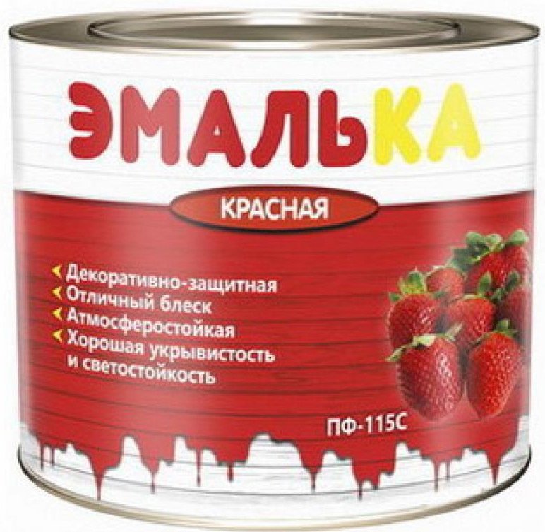 

Краска Эмалька ПФ-115 С 2 л (красный)