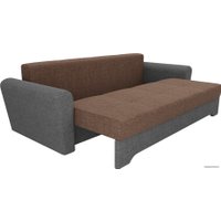 Диван Лига диванов Амстердам 100040 (рогожка, коричневый/серый)