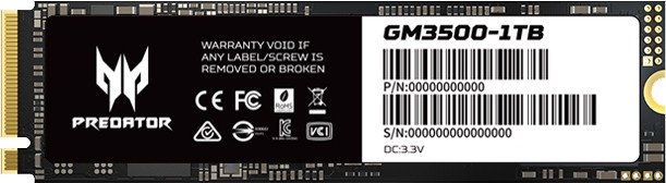 

SSD Acer Predator GM3500 1TB BL.9BWWR.102