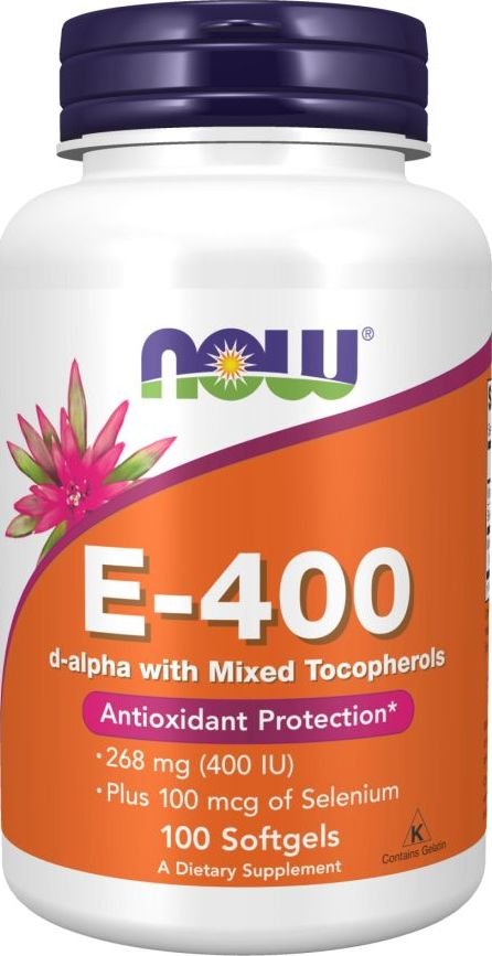 Витамин Now Foods Vitamin E-400 Mixed Toc (100 капсул)