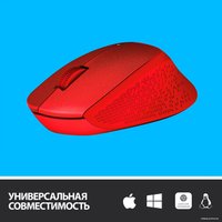 Мышь Logitech M330 Silent Plus (красный) в Бресте