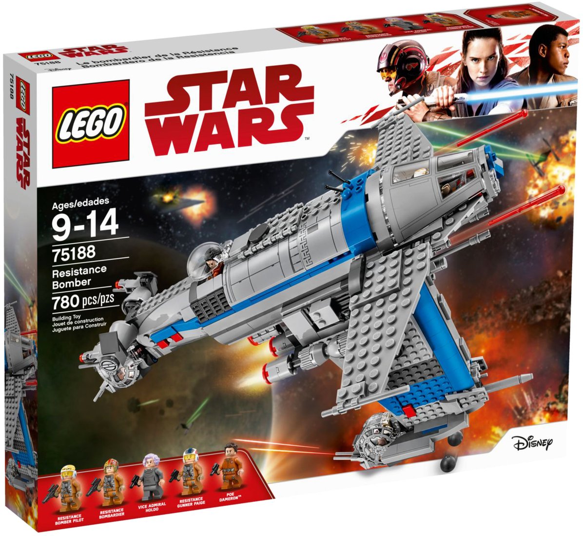 

Конструктор LEGO Star Wars 75188 Бомбардировщик Сопротивления