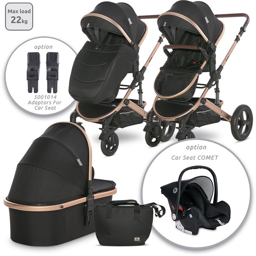 

Универсальная коляска Lorelli Boston 2023 (2 в 1, black)