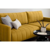 Угловой диван Divan Маркфул Velvet Yellow 134902 (желтый)