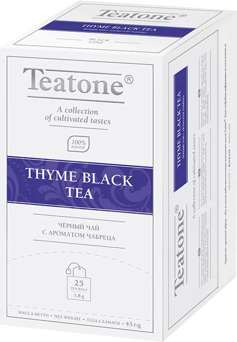 

Черный чай Teatone Thyme Black Tea - Черный чай с чабрецом 25 шт