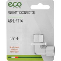 Фитинг ECO Соединитель пневматический 1/4" AB-L-FT14
