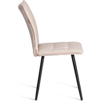 Стул TetChair Bari LT флок (бежевый/черный)