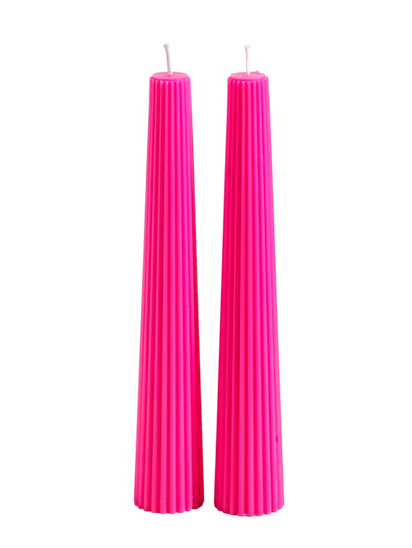 Набор свечей Sima-Land Башня 10962288 (2шт, ярко-розовый)