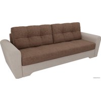 Диван Лига диванов Амстердам 100039 (рогожка, коричневый/бежевый)