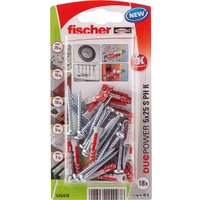 Дюбель-гвоздь Fischer DuoPower 5 x 25 S PH 535478 (18 шт)