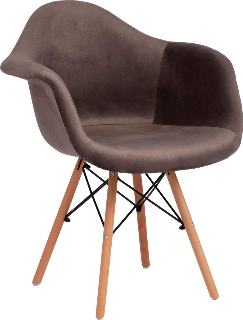 

Стул с подлокотниками Eames Cindy Soft mod. 101 (серый HLR 24)