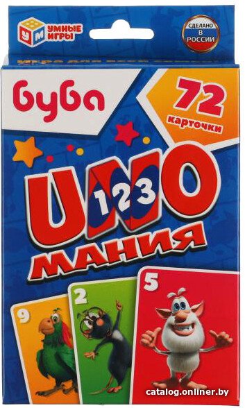 Карточная игра Умные игры Уномания. Буба 4610136737259