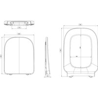 Сиденье для унитаза Saniteco SD 18ms (с микролифтом)
