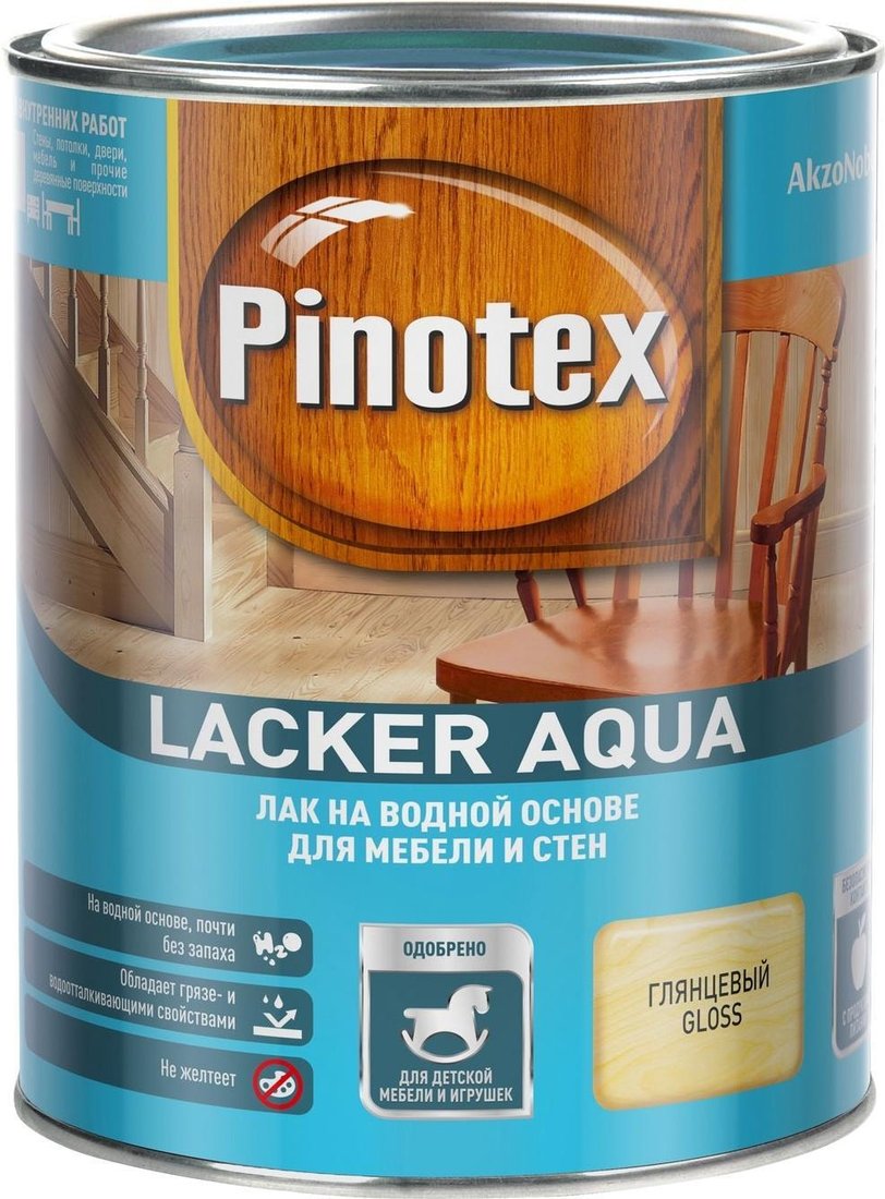

Лак Pinotex Lacker Aqua 70 глянцевый 1 л