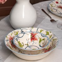 Тарелка глубокая Grace By Tudor England Botanical Spiral GR04-20.3SPL