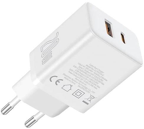 

Сетевое зарядное Baseus Cube Fast Charger C+U 20W P10111403213-00 (белый)