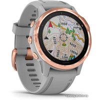 Умные часы Garmin Fenix 6s Sapphire (розовое золото/серый)