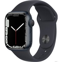 Умные часы Apple Watch Series 7 41 мм (полуночный/полуночный спортивный)