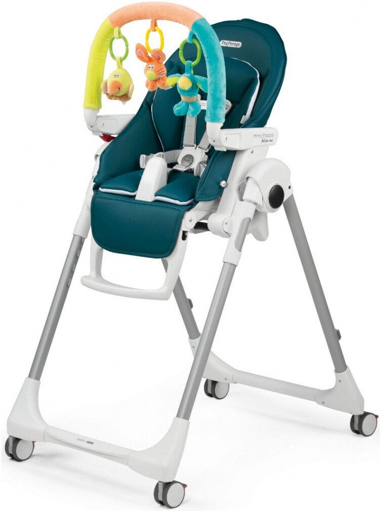 

Высокий стульчик Peg Perego Pappa Follow Me Plus (petrolio)