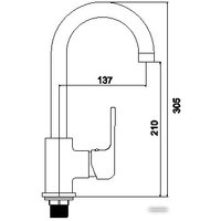 Смеситель Ledeme H44 L4044-2