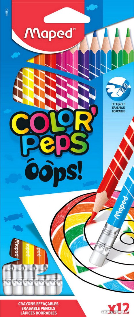 Набор цветных карандашей Maped Color Peps Oops 832812 (12 цв)