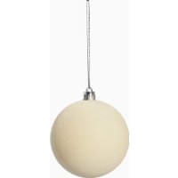 Елочная игрушка Зимнее волшебство Бархатный зной 10514184 (4шт, белый)