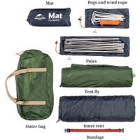 Треккинговая палатка Naturehike Spider Cycling 1 20D (зеленый)