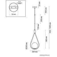 Подвесная люстра Odeon Light Flari 4810/1A