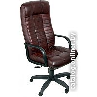 Офисное кресло Деловая обстановка Атлант Стандарт кожа люкс (бордовый)