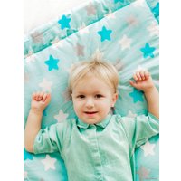 Плед Amarobaby Растем вместе Совята 95x85 (серый)