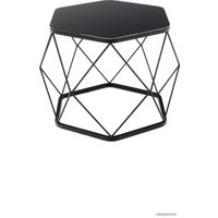 Журнальный столик RasGar Арена (черный/стекло черное)