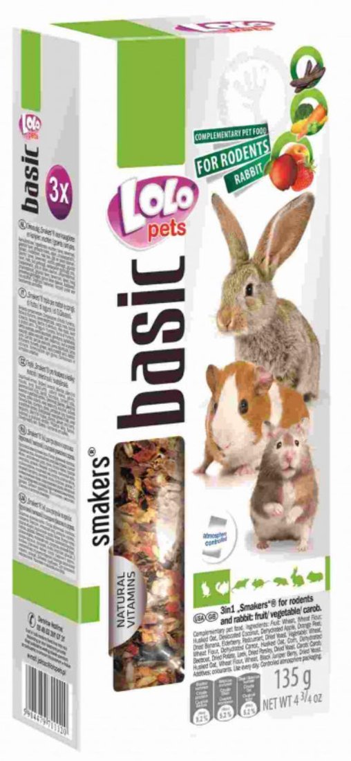 

Корм для грызунов Lolo Pets Smakers для хомяка 135 г