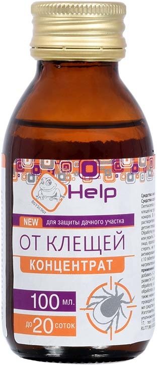 

Концентрат от насекомых Help от клещей 100 мл