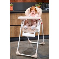 Высокий стульчик Lorelli Dulce 2021 (grey leather)