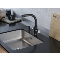 Дозатор для моющего средства Paulmark Rein D002-401 (черный/антрацит)