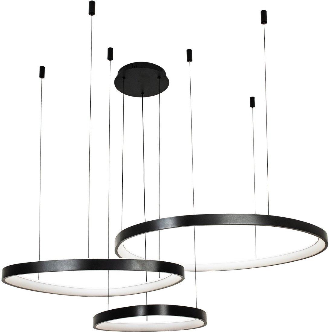 

Подвесная люстра LED4U L8805-800-650-450 BK