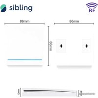 Выключатель Sibling Powerlight-M2W 2-канальный