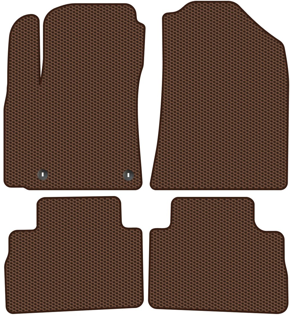 

Комплект ковриков для авто Alicosta Kia Soul III (хэтчбек 5 дв / SK3) 2019 - Н.В. (коричневый, сота)