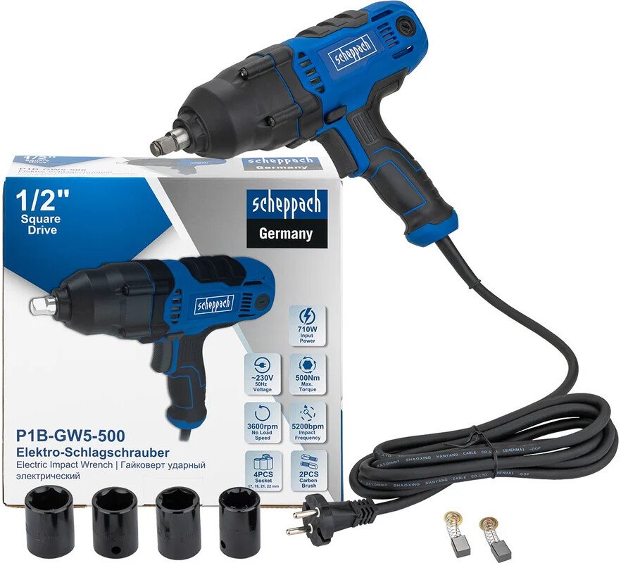 

Гайковерт Scheppach Sch-P1B-GW5-500