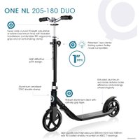 Двухколесный взрослый самокат Globber NL 205-180 Duo (синий)