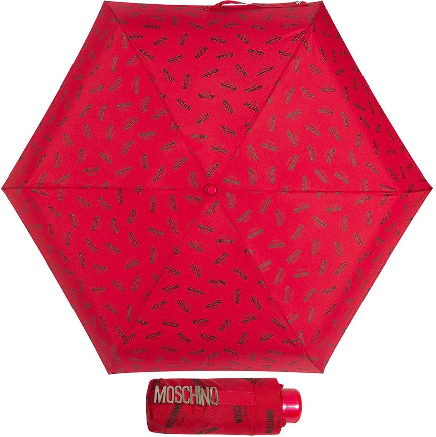 

Складной зонт Moschino 8018-Superminic Logo Red