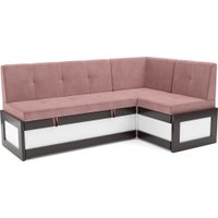 Угловой диван Мебель-АРС Нотис 211х82х135.5 см M11-28-6 (велюр пудра НВ-178/18)