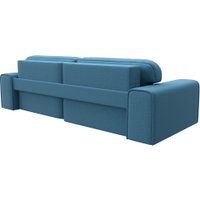 Угловой диван Лига диванов Лига-029 левый 121933L (рогожка амур голубой)