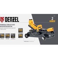 Подкатной домкрат Denzel 51154 2т