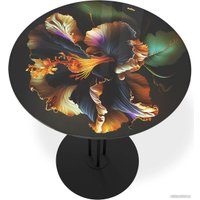 Журнальный столик Sheffilton SHT-CT55/H43 (ночной цветок/черный муар)