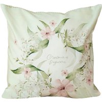 Чехол на подушку Listelle collection Жаклин венок с надписью 814601/1